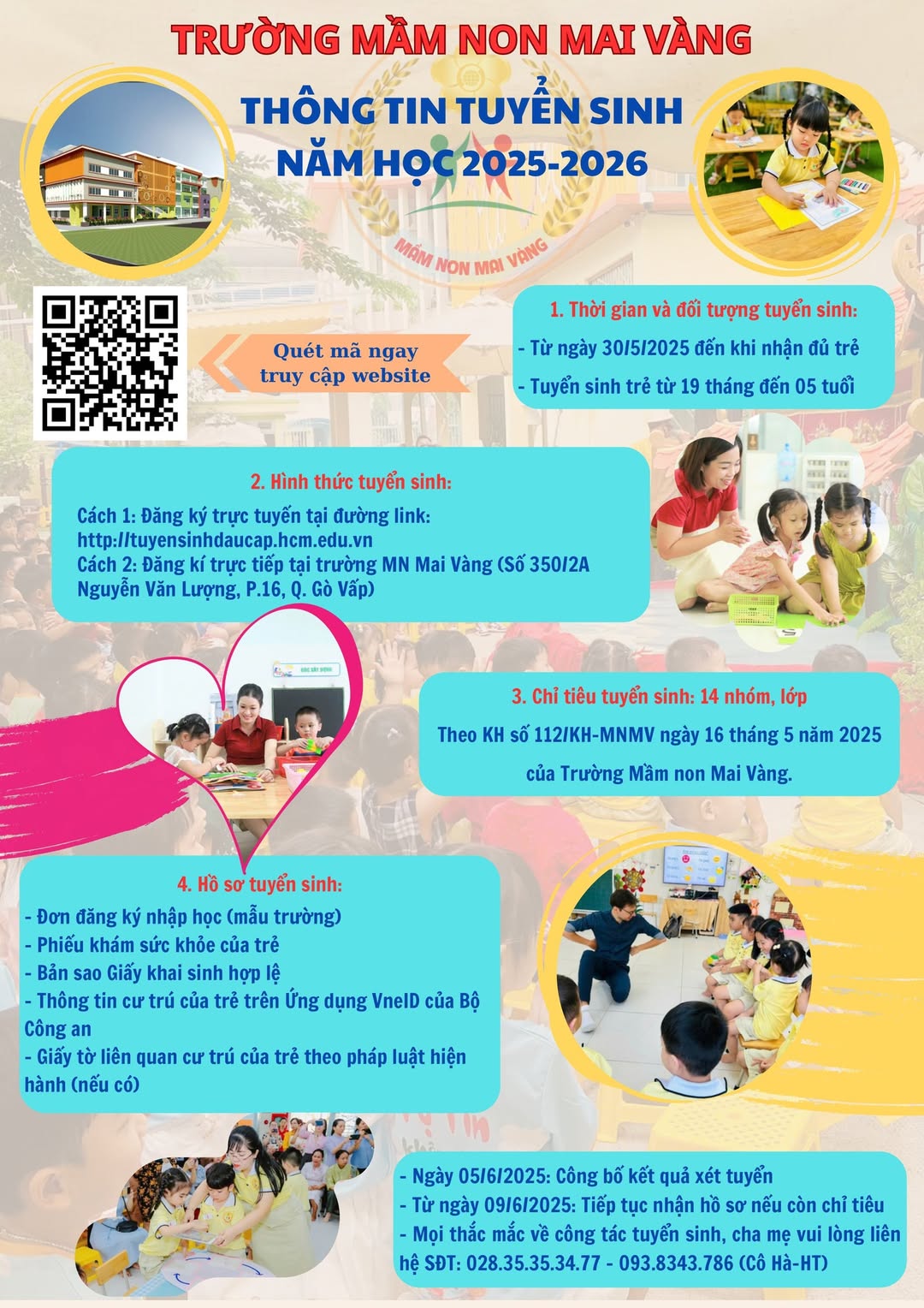 📜📜THÔNG TIN TUYỂN SINH NĂM HỌC 2025-2026🎒🎒